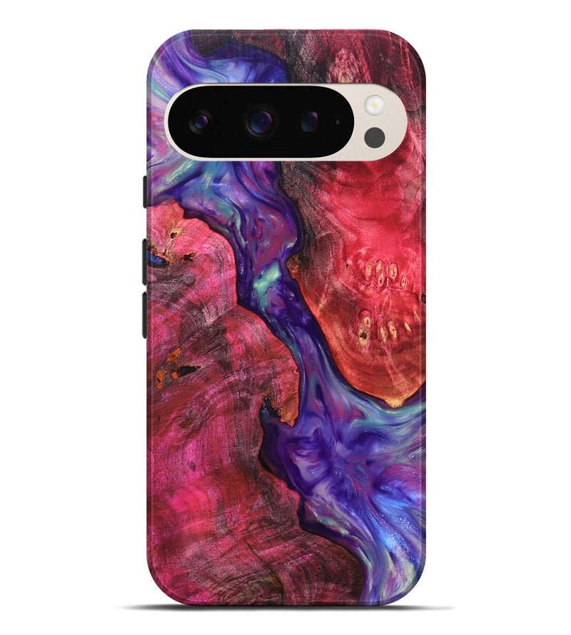Pixel 9 Pro XL Wood Live Edge Phone Case - Velva (Purple, 819250)
