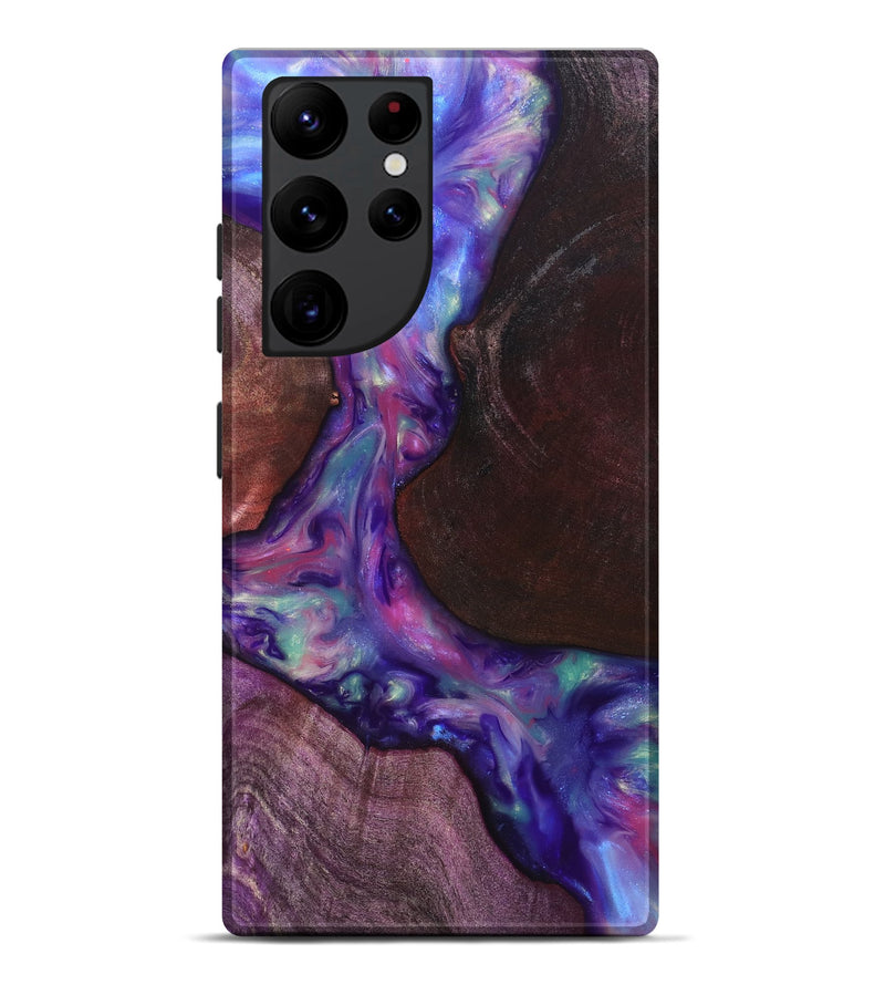Galaxy S22 Ultra Wood Live Edge Phone Case - Candy (Purple, 819251)