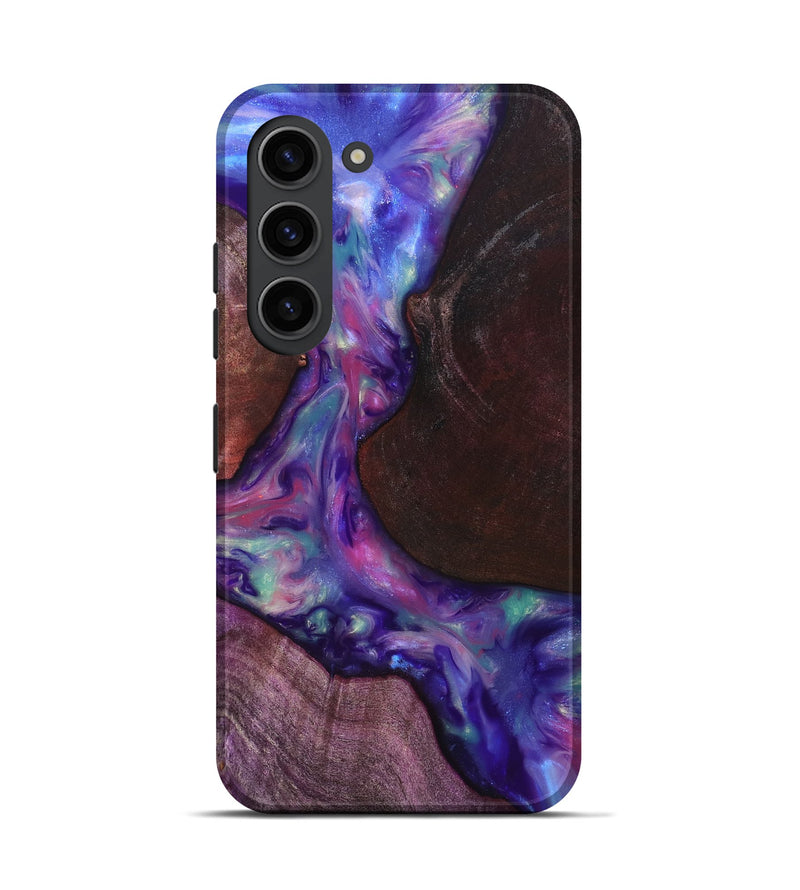 Galaxy S23 Wood Live Edge Phone Case - Candy (Purple, 819251)