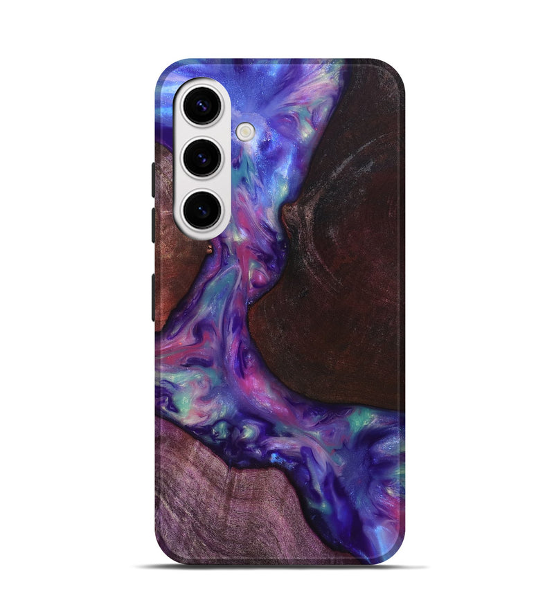 Galaxy S25 Wood Live Edge Phone Case - Candy (Purple, 819251)