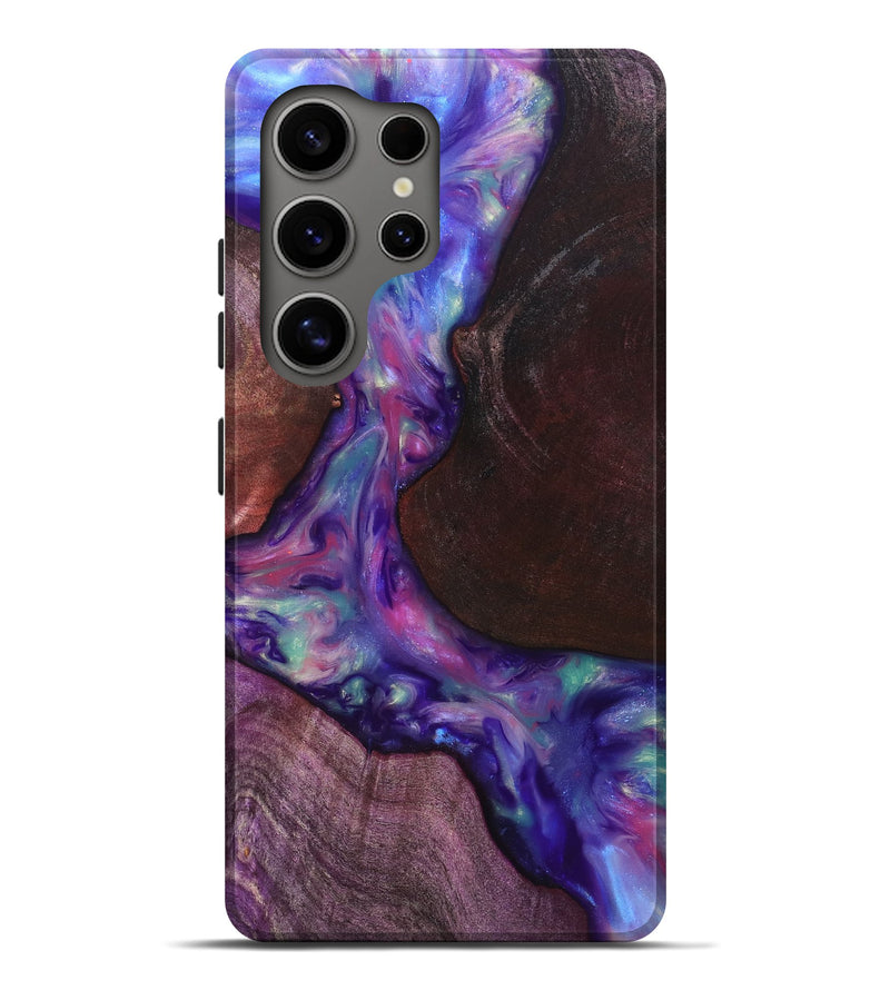 Galaxy S25 Ultra Wood Live Edge Phone Case - Candy (Purple, 819251)