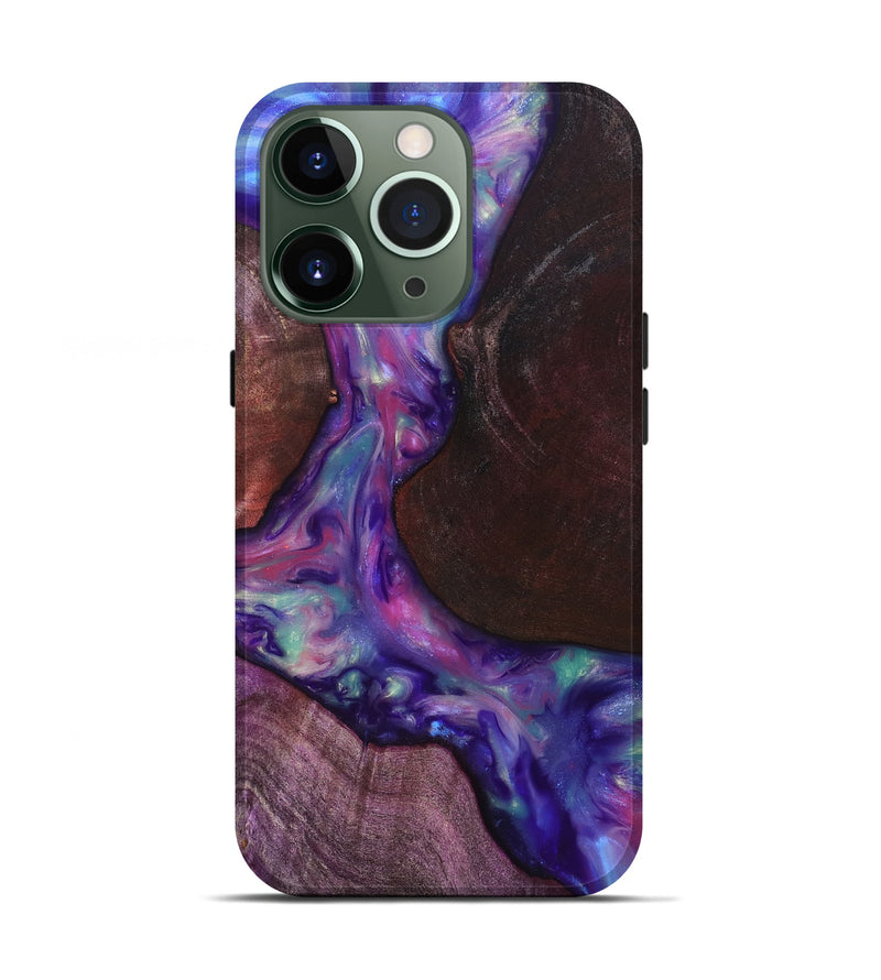 iPhone 13 Pro Wood Live Edge Phone Case - Candy (Purple, 819251)