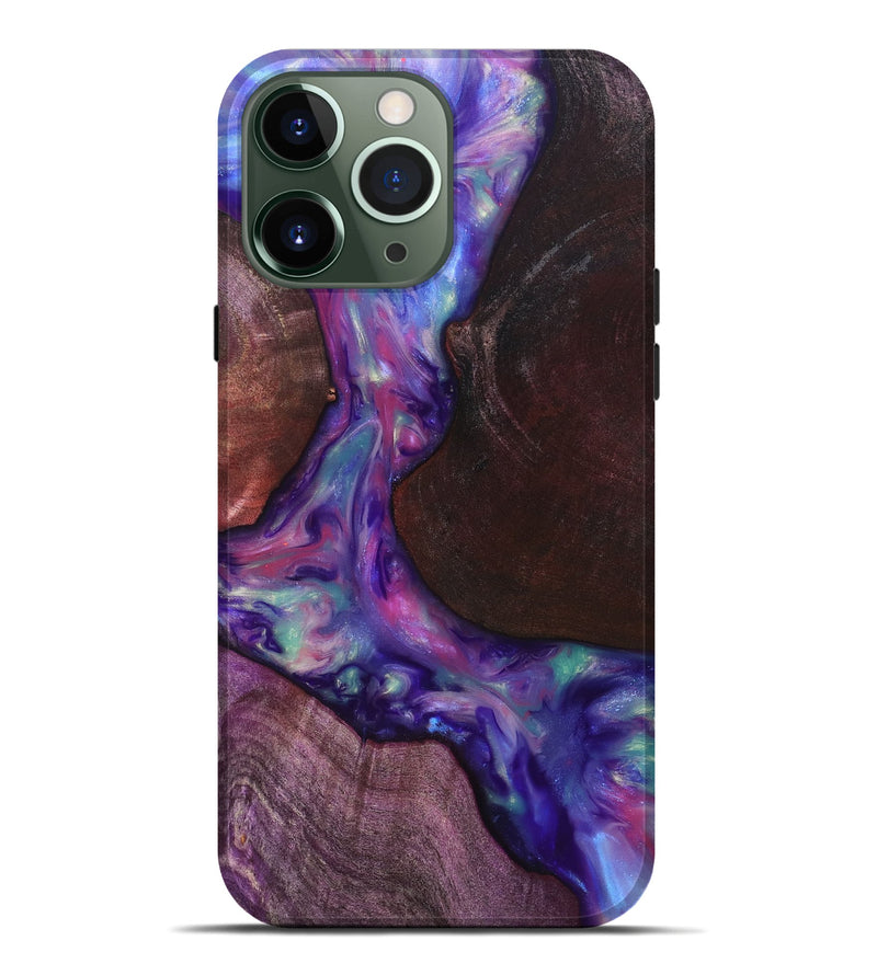 iPhone 13 Pro Max Wood Live Edge Phone Case - Candy (Purple, 819251)