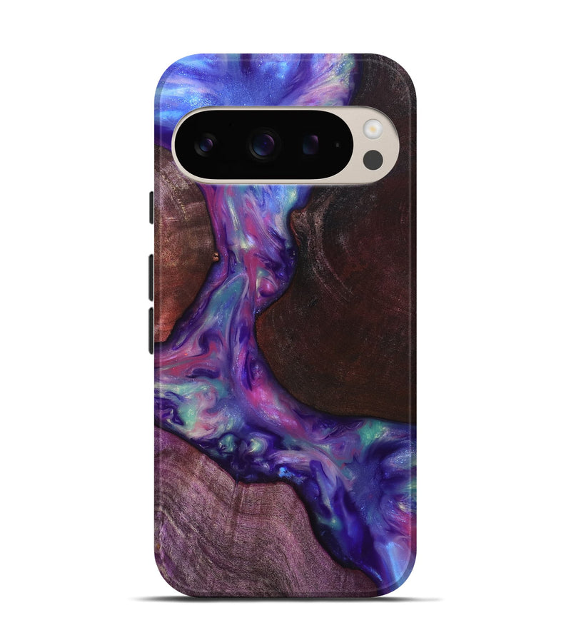 Pixel 9 Pro Wood Live Edge Phone Case - Candy (Purple, 819251)