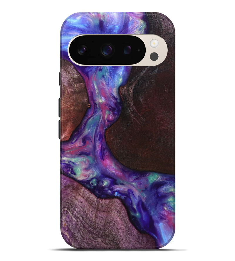 Pixel 9 Pro XL Wood Live Edge Phone Case - Candy (Purple, 819251)