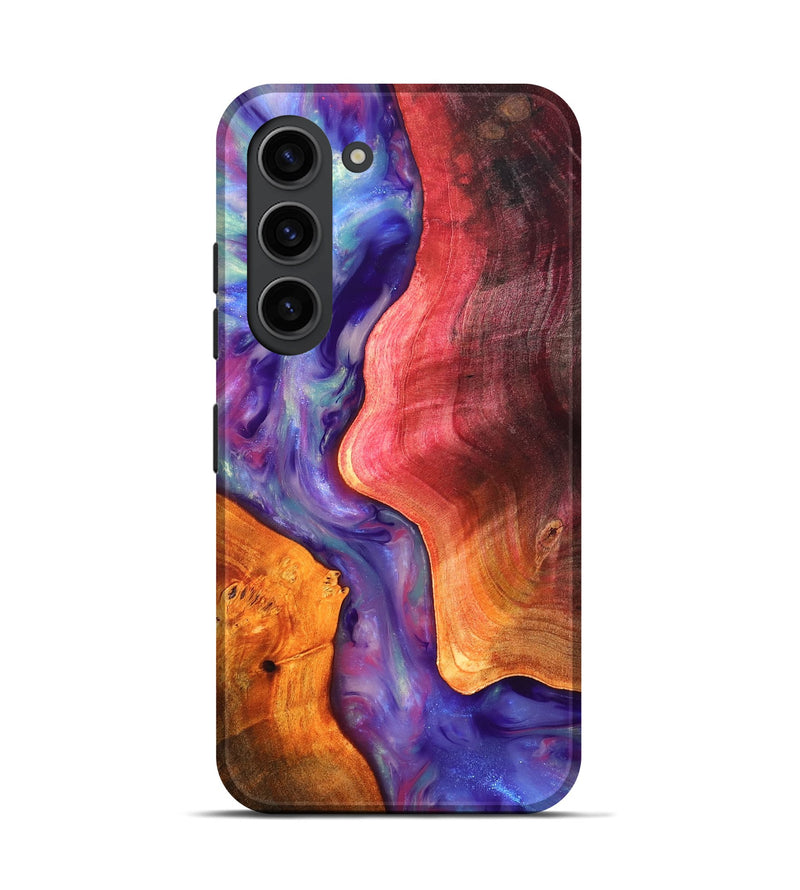 Galaxy S23 Wood Live Edge Phone Case - Latoya (Fire & Ice, 819252)