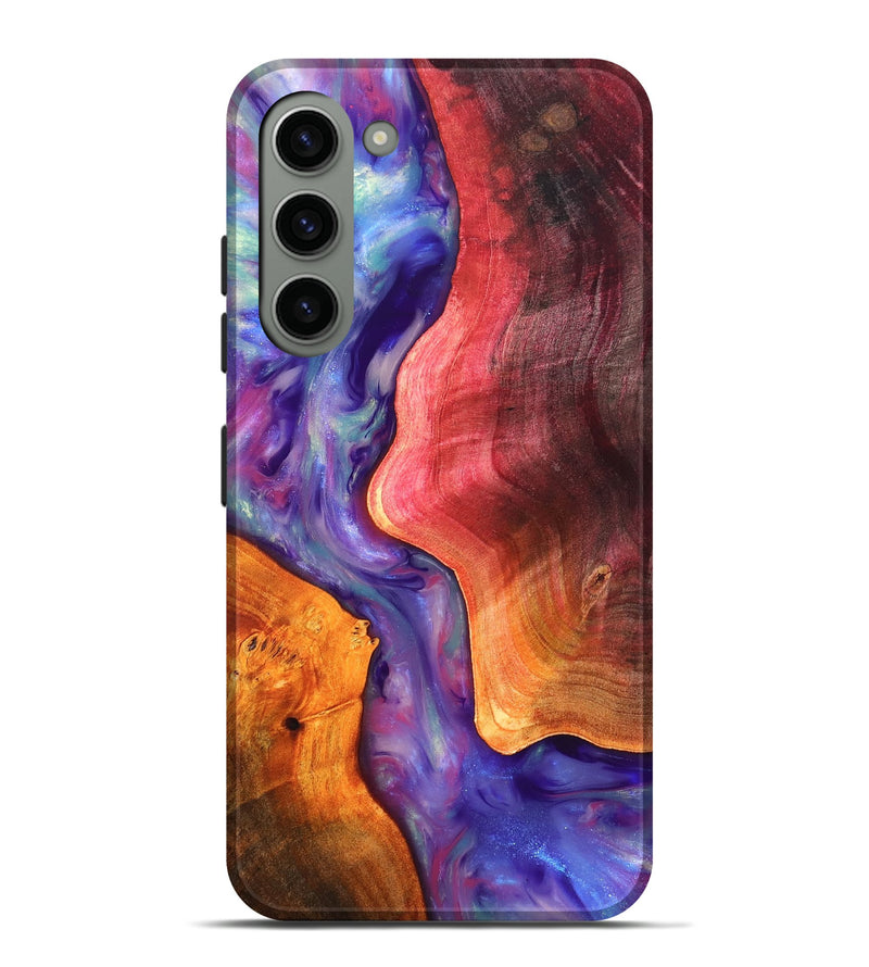 Galaxy S23 Plus Wood Live Edge Phone Case - Latoya (Fire & Ice, 819252)
