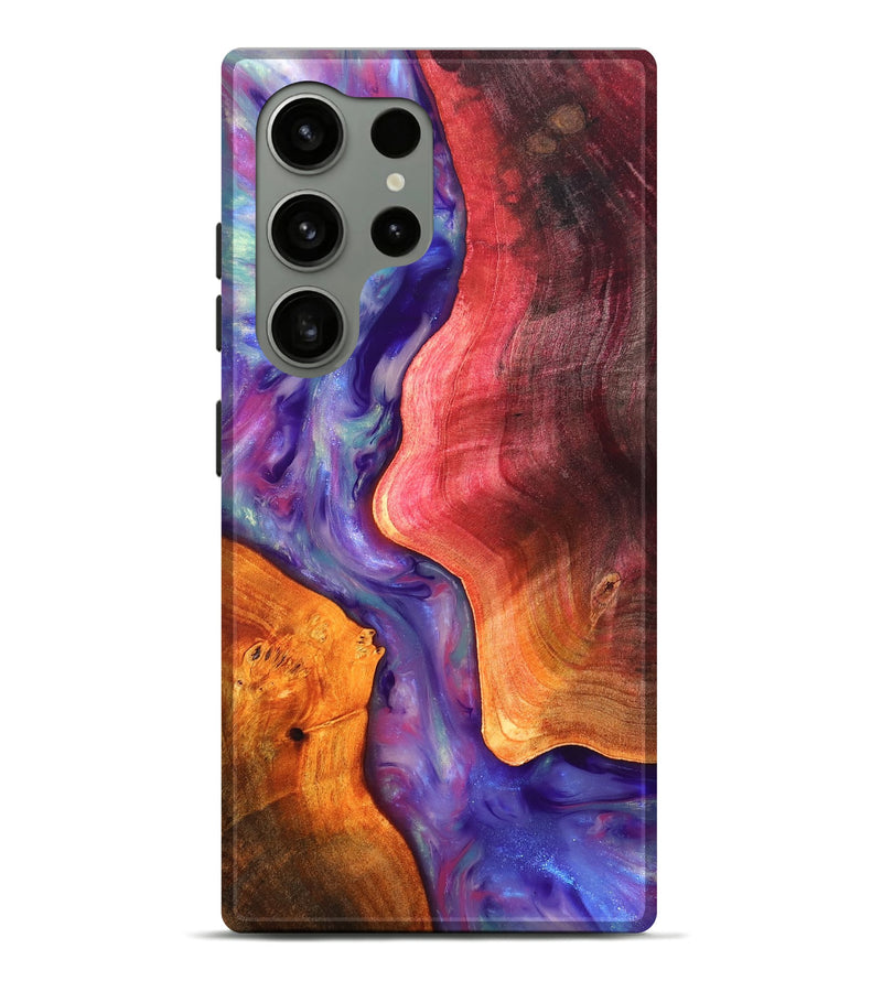 Galaxy S24 Ultra Wood Live Edge Phone Case - Latoya (Fire & Ice, 819252)