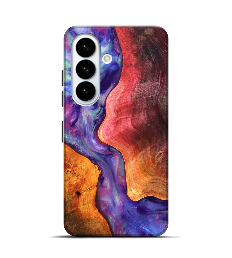 Galaxy S26 Wood Live Edge Phone Case - Latoya (Fire & Ice, 819252)