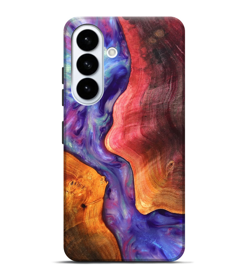 Galaxy S26 Plus Wood Live Edge Phone Case - Latoya (Fire & Ice, 819252)