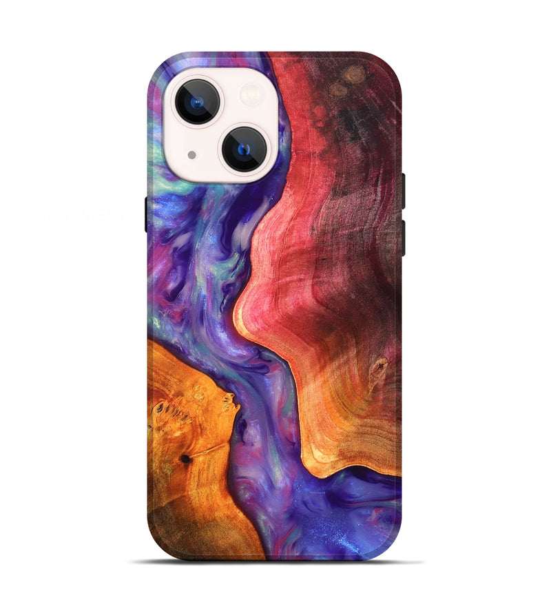 iPhone 13 Wood Live Edge Phone Case - Latoya (Fire & Ice, 819252)