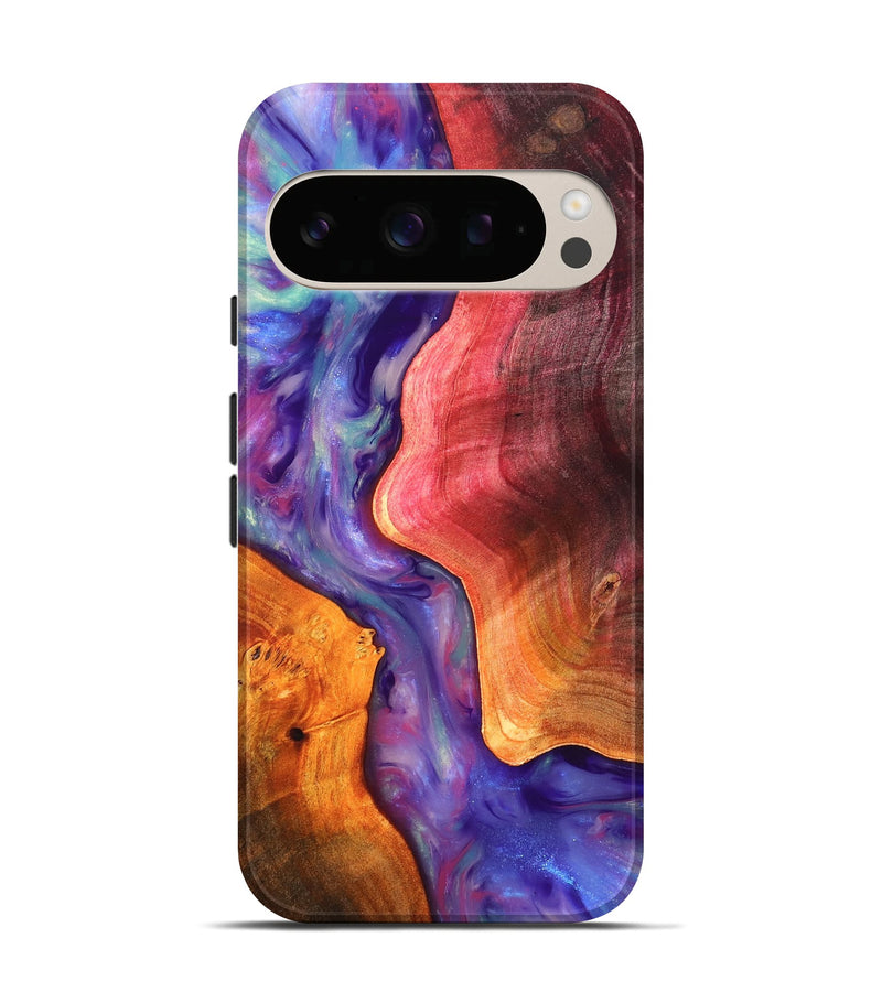 Pixel 10 Pro Wood Live Edge Phone Case - Latoya (Fire & Ice, 819252)