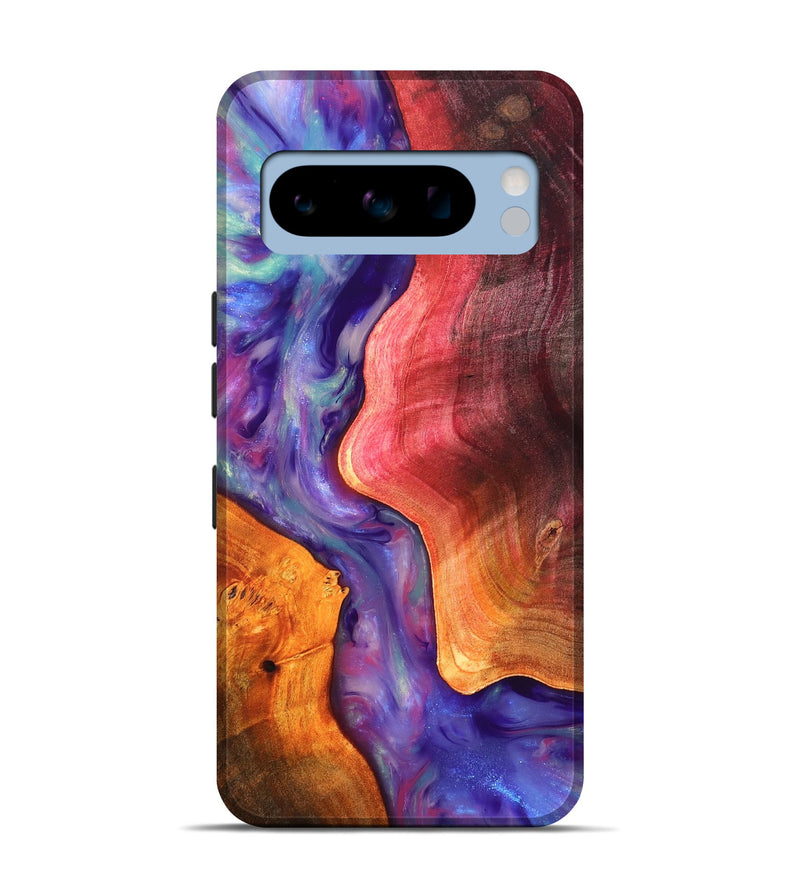 Pixel 8 Pro Wood Live Edge Phone Case - Latoya (Fire & Ice, 819252)
