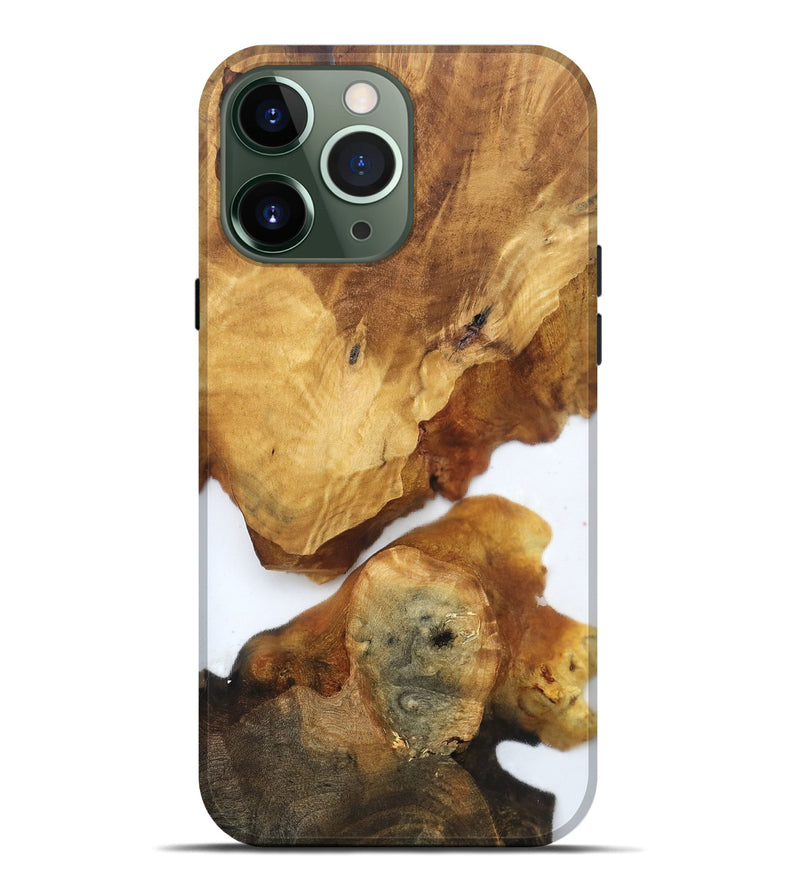 iPhone 13 Pro Max Wood Live Edge Phone Case - Yasmine (Clear, 819253)