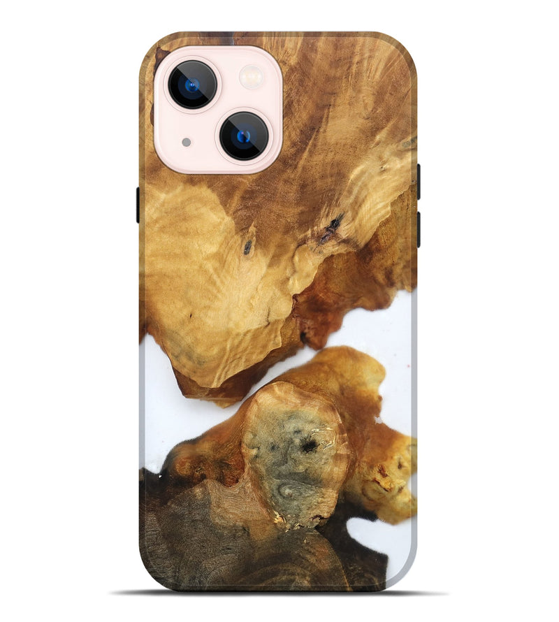 iPhone 14 Plus Wood Live Edge Phone Case - Yasmine (Clear, 819253)