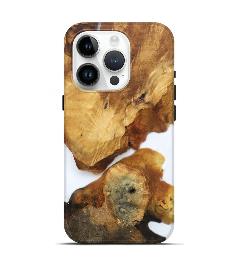 iPhone 15 Pro Wood Live Edge Phone Case - Yasmine (Clear, 819253)