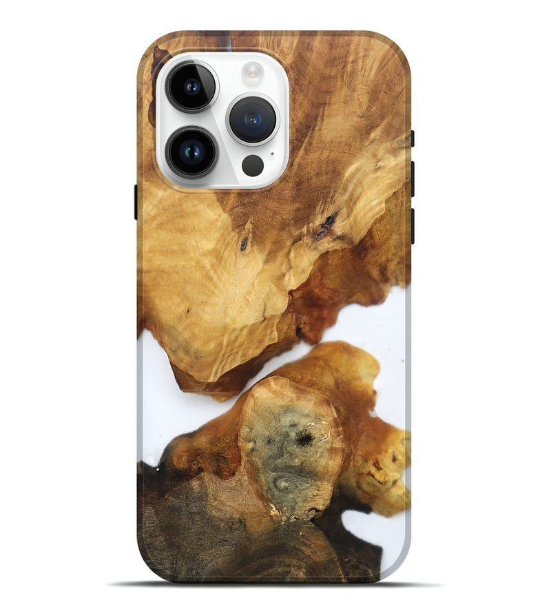 iPhone 15 Pro Max Wood Live Edge Phone Case - Yasmine (Clear, 819253)