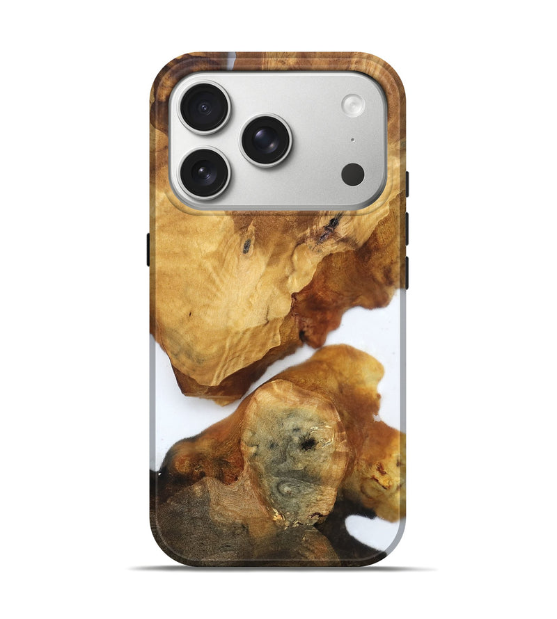 iPhone 17 Pro Wood Live Edge Phone Case - Yasmine (Clear, 819253)
