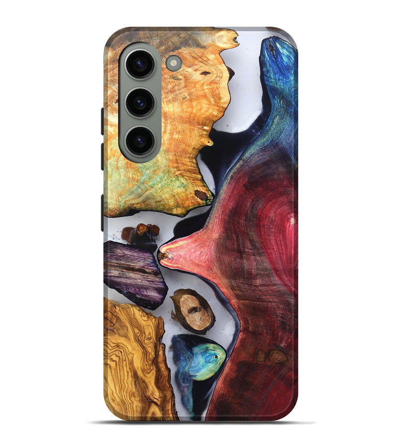Galaxy S23 Plus Wood Live Edge Phone Case - Earline (Clear, 819254)