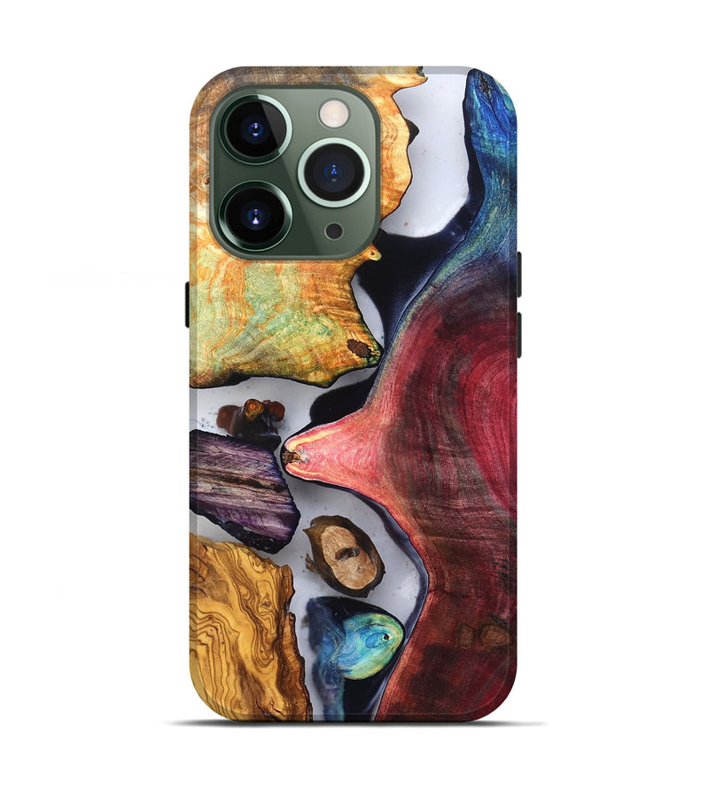 iPhone 13 Pro Wood Live Edge Phone Case - Earline (Clear, 819254)