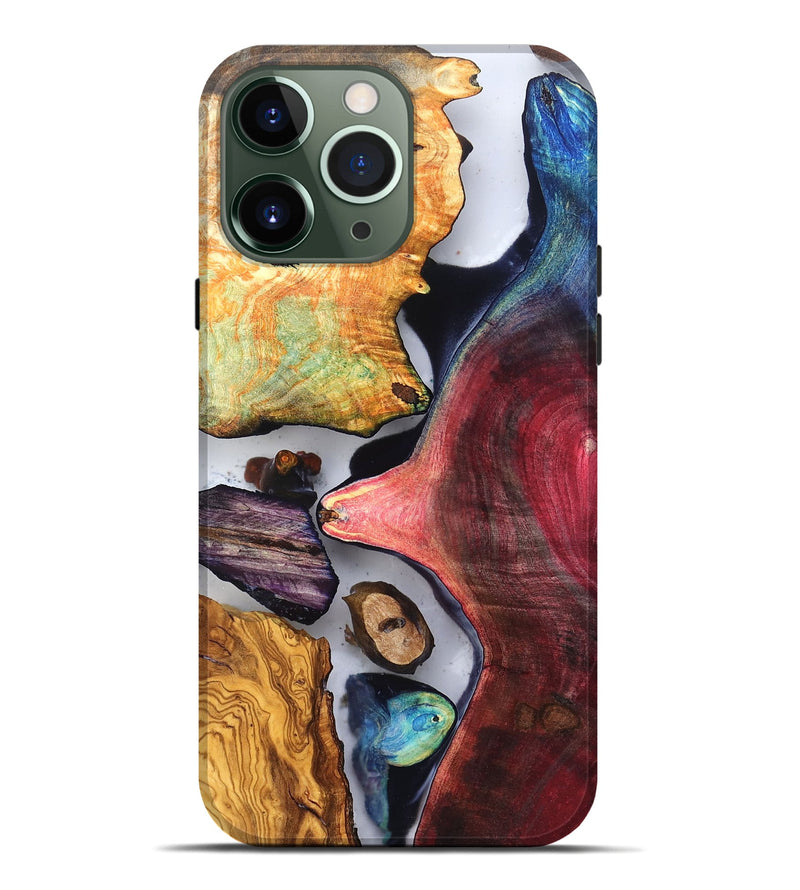 iPhone 13 Pro Max Wood Live Edge Phone Case - Earline (Clear, 819254)