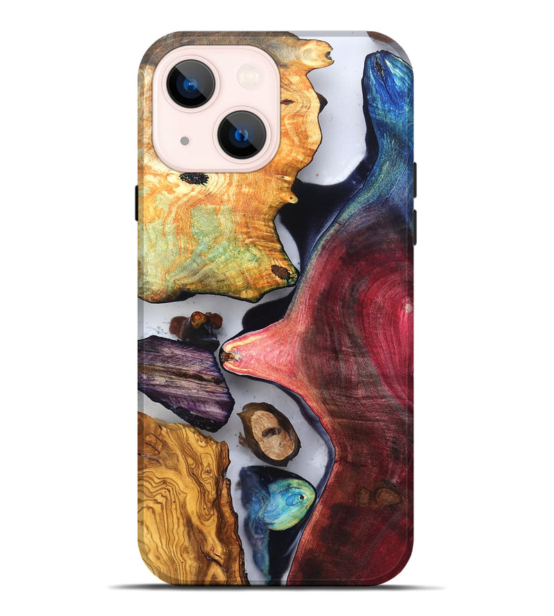 iPhone 14 Plus Wood Live Edge Phone Case - Earline (Clear, 819254)