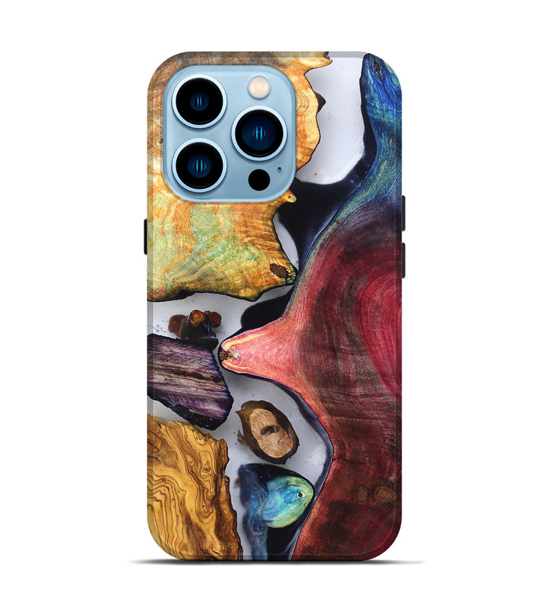 iPhone 14 Pro Wood Live Edge Phone Case - Earline (Clear, 819254)