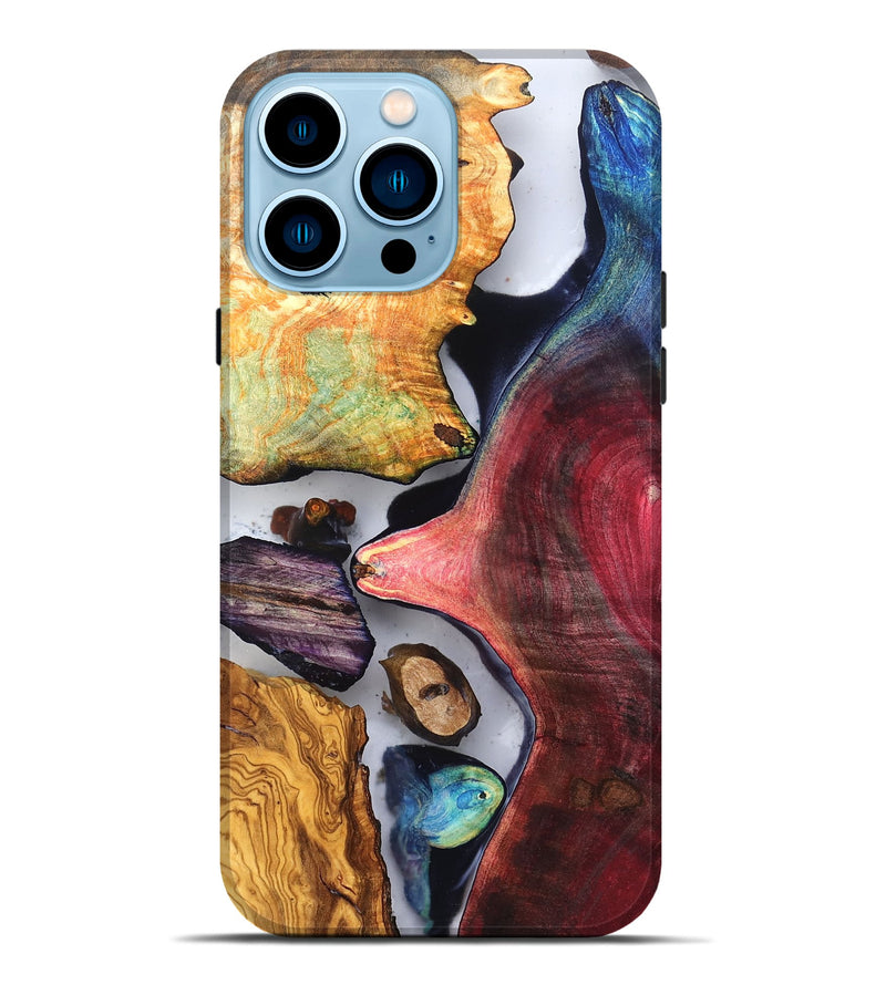 iPhone 14 Pro Max Wood Live Edge Phone Case - Earline (Clear, 819254)
