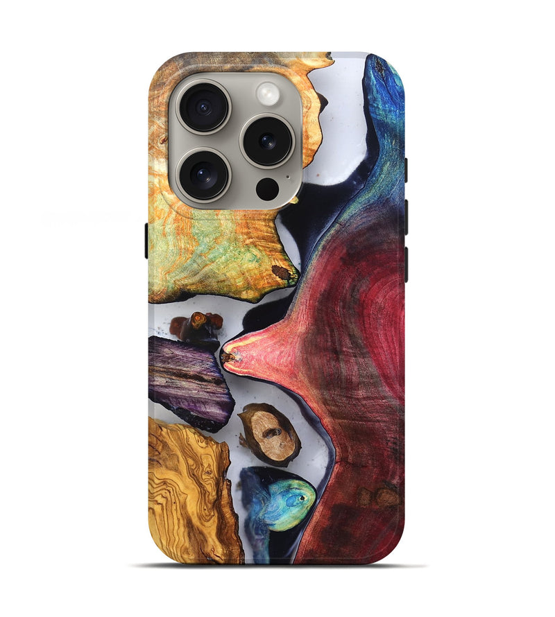 iPhone 16 Pro Wood Live Edge Phone Case - Earline (Clear, 819254)