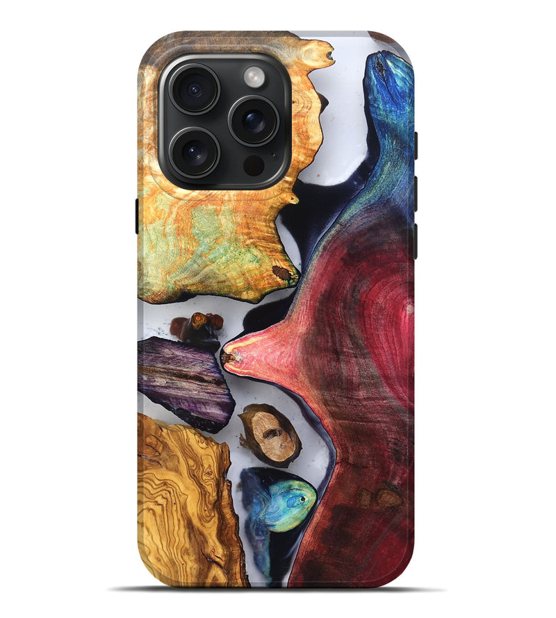 iPhone 16 Pro Max Wood Live Edge Phone Case - Earline (Clear, 819254)