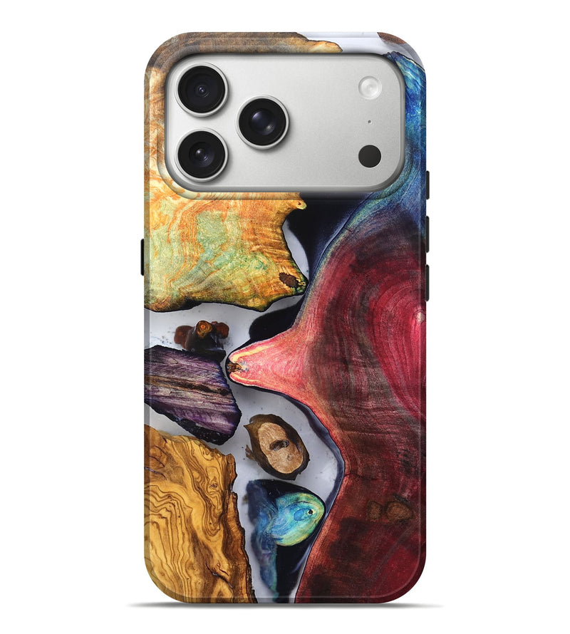 iPhone 17 Pro Max Wood Live Edge Phone Case - Earline (Clear, 819254)