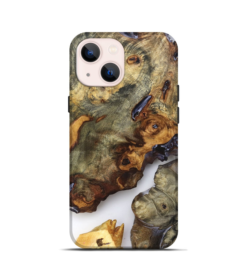 iPhone 13 mini Wood Live Edge Phone Case - Jorja (Clear, 819255)