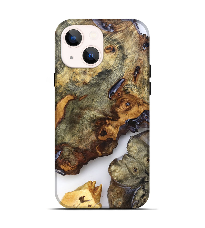 iPhone 14 Wood Live Edge Phone Case - Jorja (Clear, 819255)