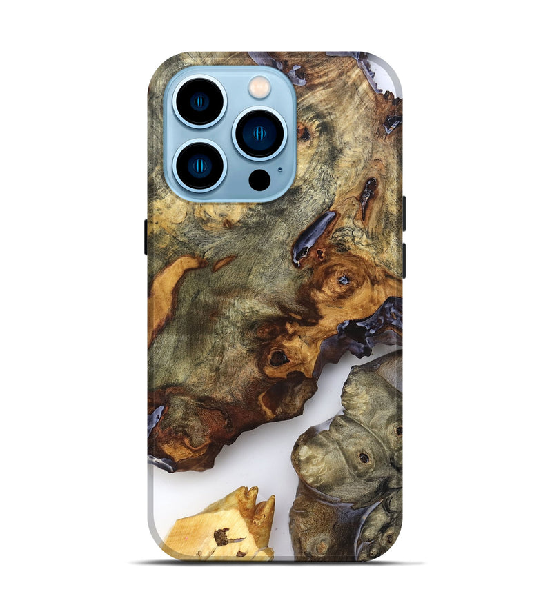 iPhone 14 Pro Wood Live Edge Phone Case - Jorja (Clear, 819255)