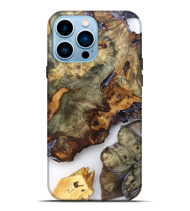 iPhone 14 Pro Max Wood Live Edge Phone Case - Jorja (Clear, 819255)