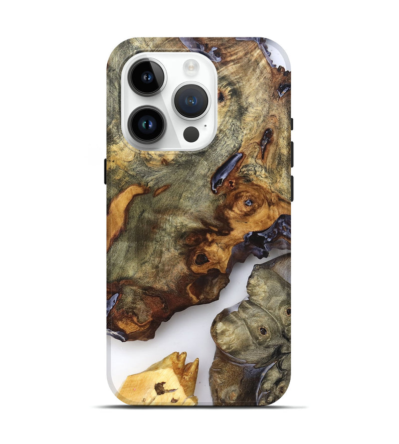 iPhone 15 Pro Wood Live Edge Phone Case - Jorja (Clear, 819255)