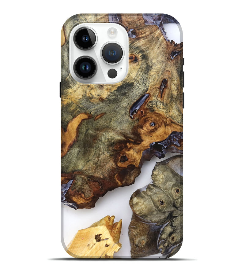 iPhone 15 Pro Max Wood Live Edge Phone Case - Jorja (Clear, 819255)