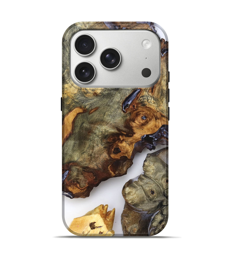 iPhone 17 Pro Wood Live Edge Phone Case - Jorja (Clear, 819255)