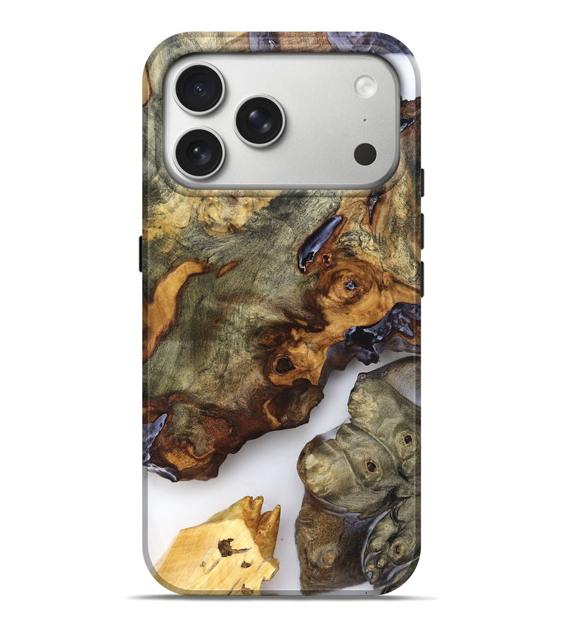 iPhone 17 Pro Max Wood Live Edge Phone Case - Jorja (Clear, 819255)