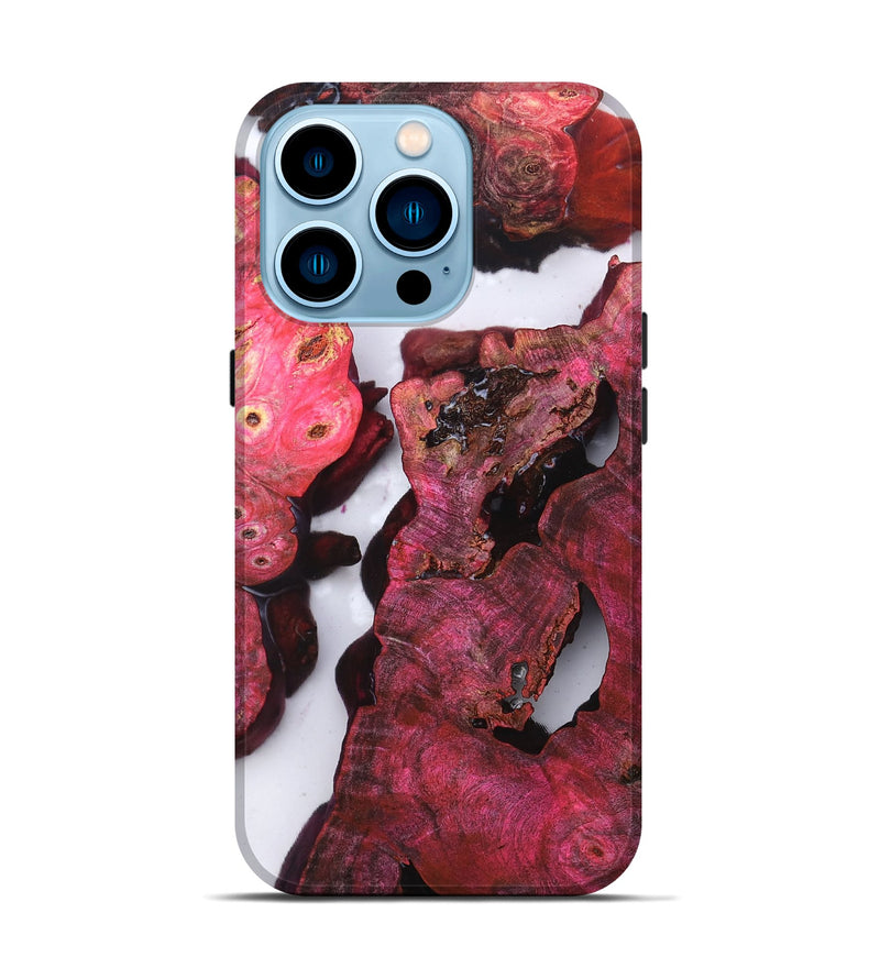 iPhone 14 Pro Wood Live Edge Phone Case - Tayler (Clear, 819256)