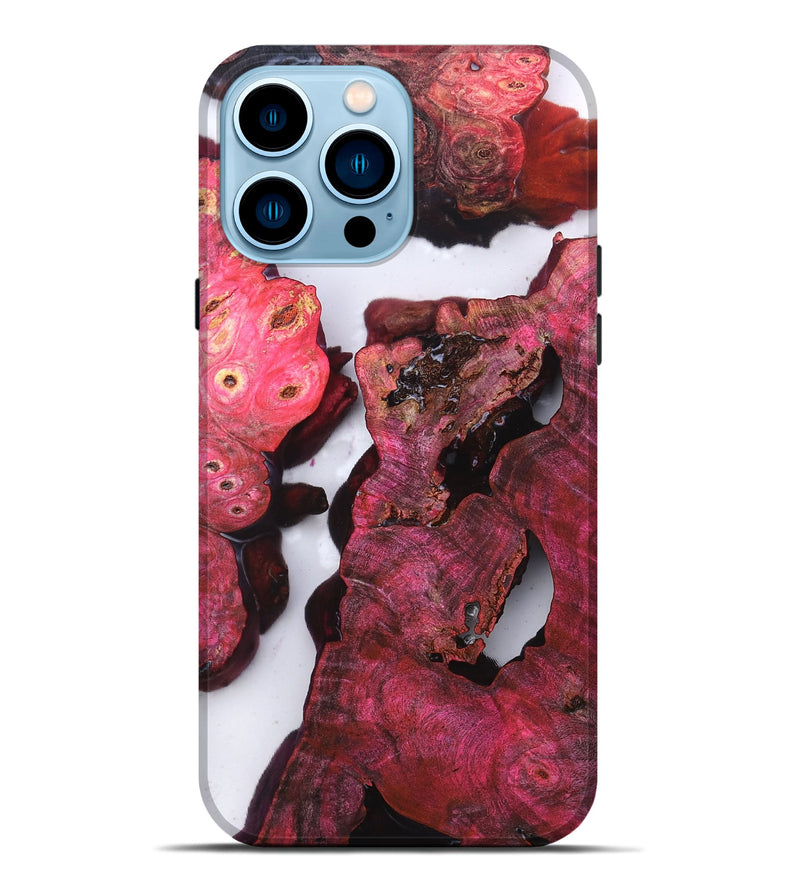 iPhone 14 Pro Max Wood Live Edge Phone Case - Tayler (Clear, 819256)