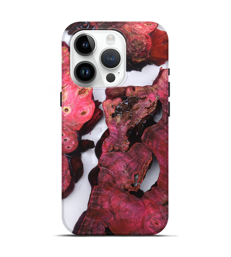iPhone 15 Pro Wood Live Edge Phone Case - Tayler (Clear, 819256)