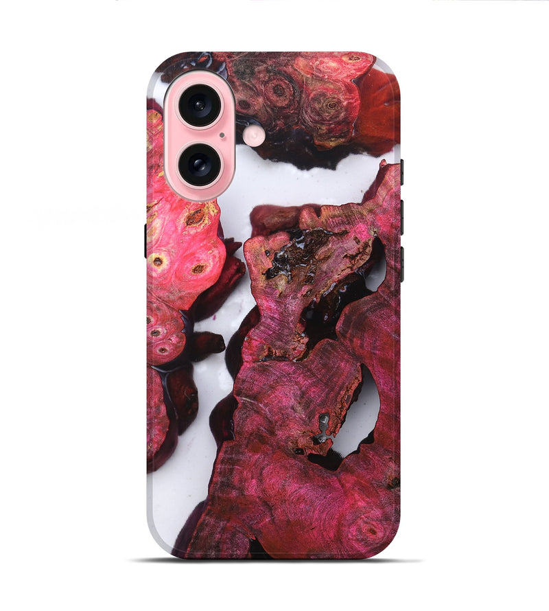 iPhone 16 Wood Live Edge Phone Case - Tayler (Clear, 819256)