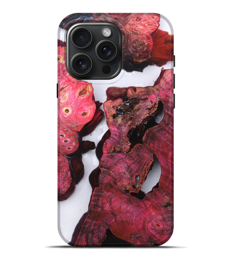 iPhone 16 Pro Max Wood Live Edge Phone Case - Tayler (Clear, 819256)