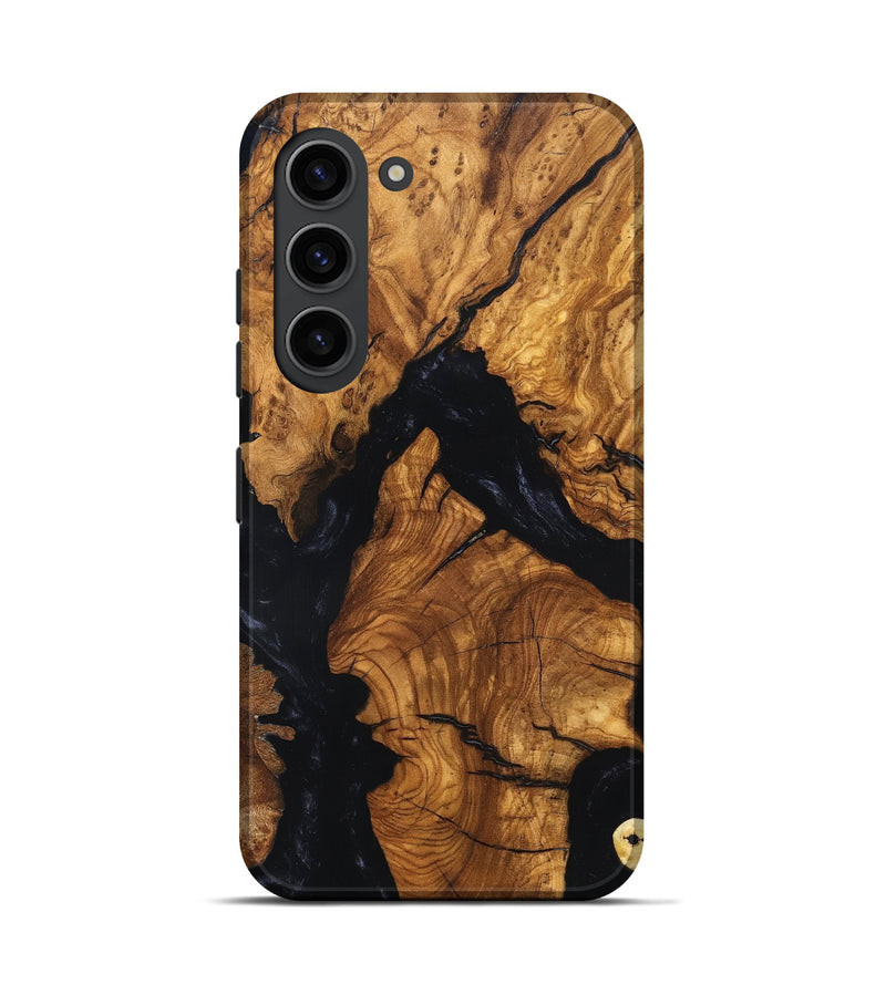 Galaxy S23 Wood Live Edge Phone Case - Rod (Ancient Olive, 819257)