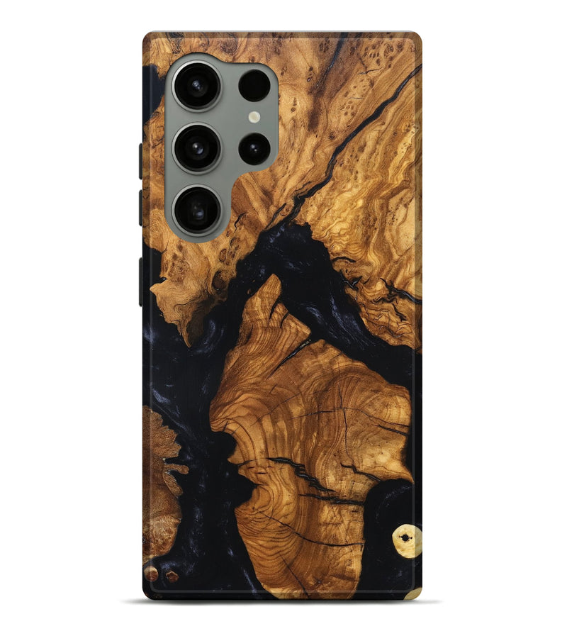 Galaxy S24 Ultra Wood Live Edge Phone Case - Rod (Ancient Olive, 819257)