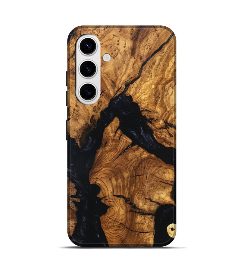 Galaxy S25 Wood Live Edge Phone Case - Rod (Ancient Olive, 819257)