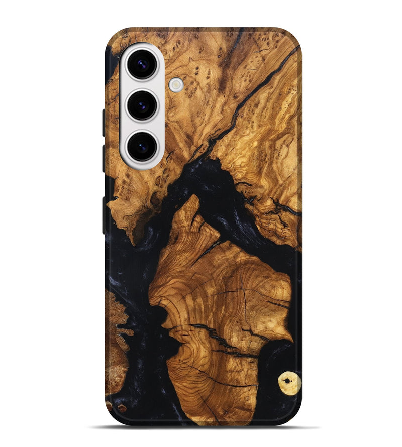 Galaxy S25 Plus Wood Live Edge Phone Case - Rod (Ancient Olive, 819257)