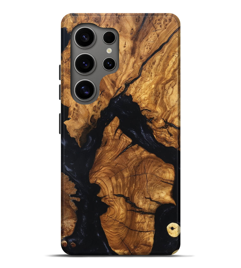 Galaxy S25 Ultra Wood Live Edge Phone Case - Rod (Ancient Olive, 819257)