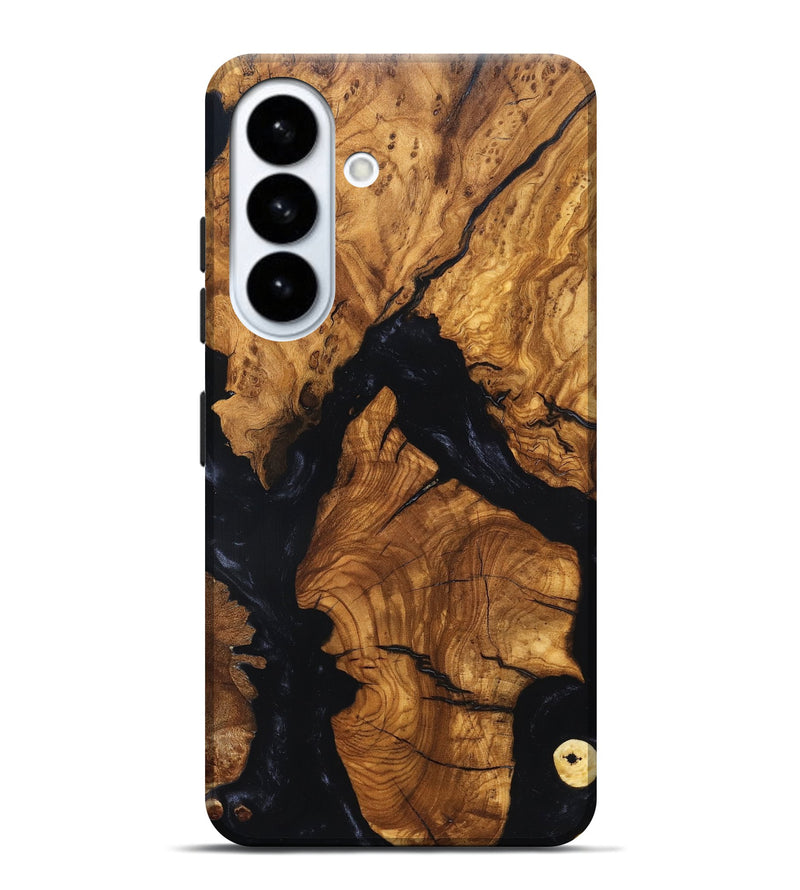 Galaxy S26 Plus Wood Live Edge Phone Case - Rod (Ancient Olive, 819257)
